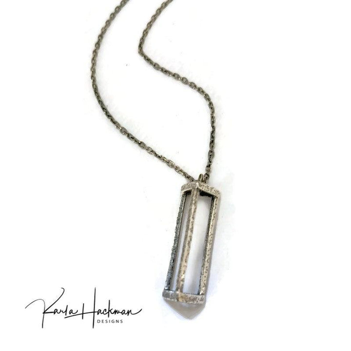 3D Pyramid Pendant Necklace - Karla Hackman Designs