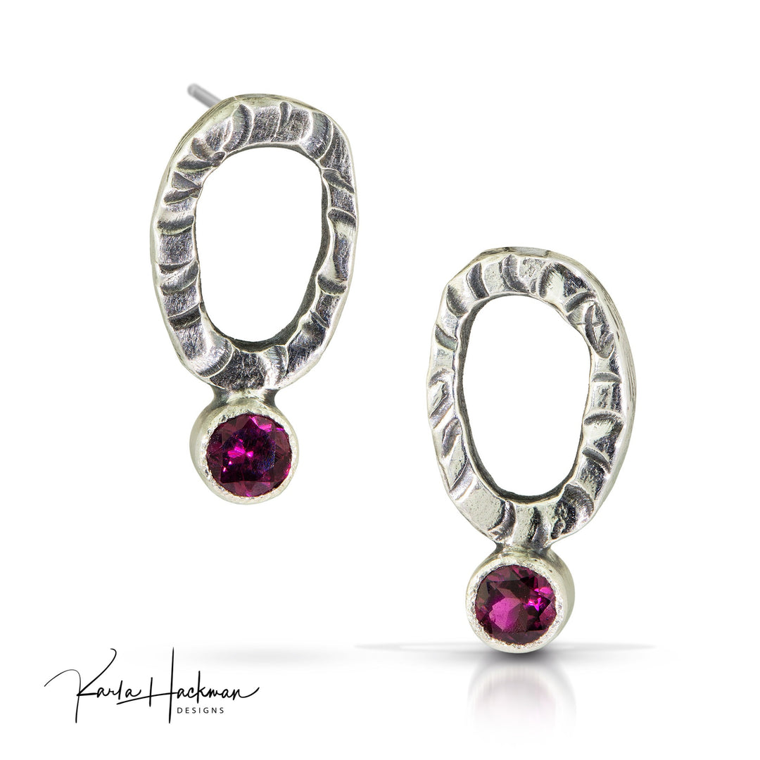 Oval Stud Earrings - Karla Hackman Designs
