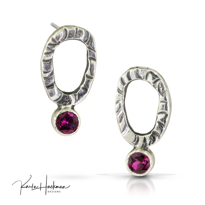 Oval Stud Earrings - Karla Hackman Designs