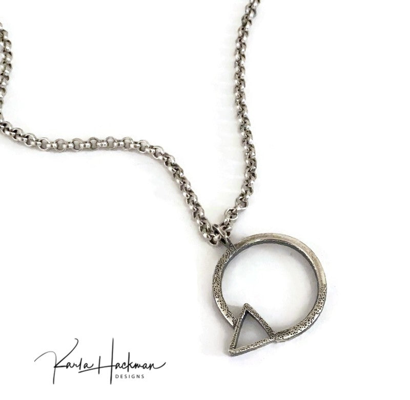 Circle Triangle Pendant