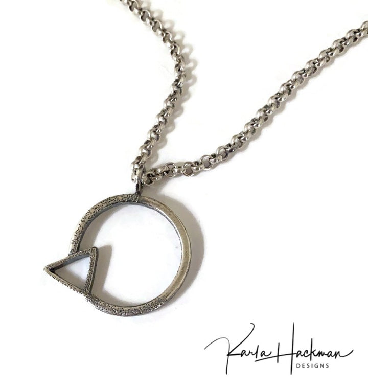 Circle Triangle Pendant