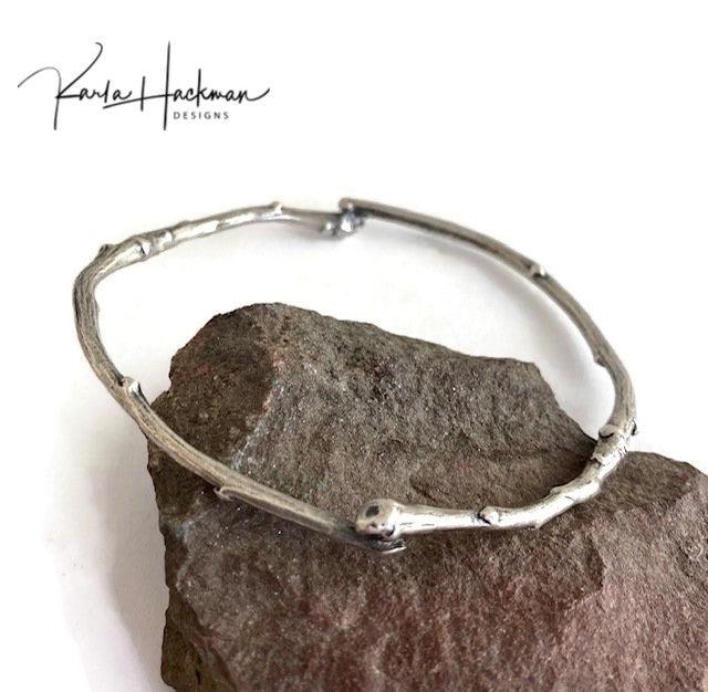 Single Branch Bangle-Size L - Karla Hackman Designs