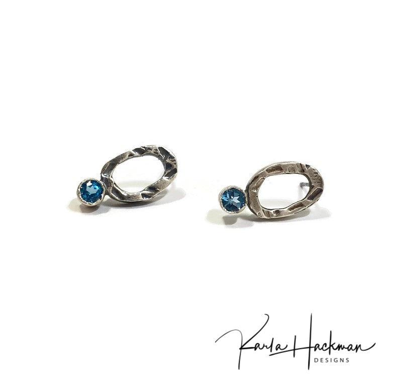 Oval Stud Earrings - Karla Hackman Designs
