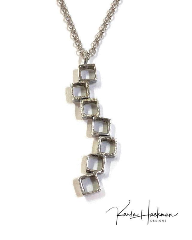 Vertical Stack Cube Pendant - Karla Hackman Designs