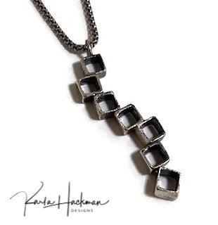 Vertical Stack Cube Pendant - Karla Hackman Designs
