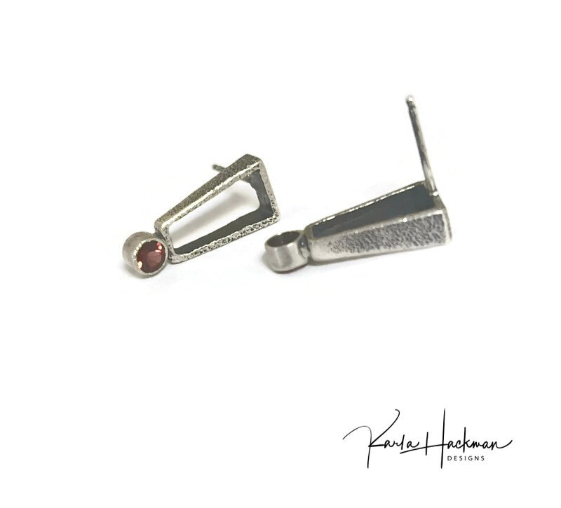 Rectangle Stud Earrings-Karla Hackman Designs