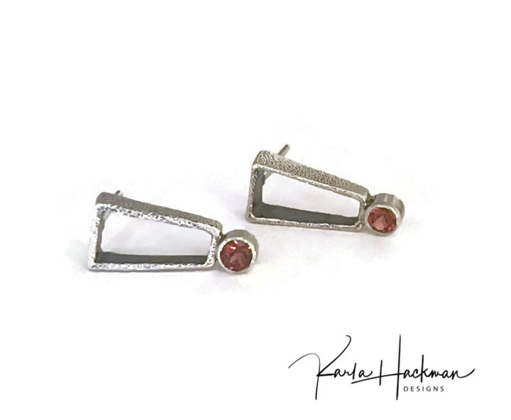 Rectangle Stud Earrings-Karla Hackman Designs
