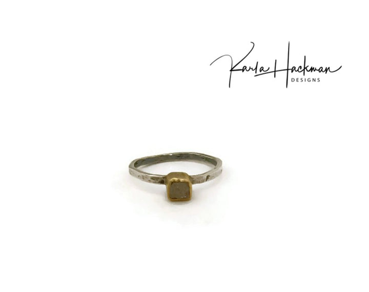 Raw Diamond Band Ring