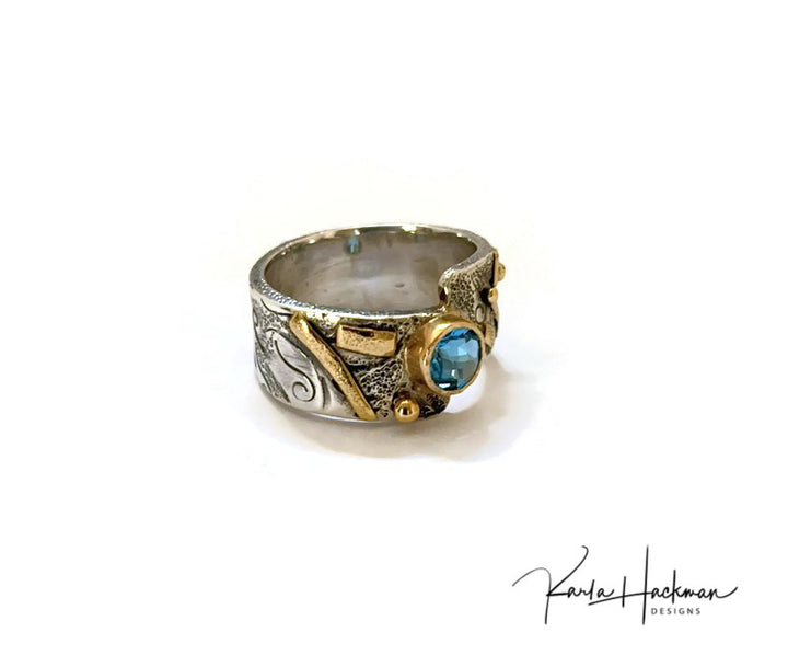 confetti ring-Topaz-Karla Hackman Designs