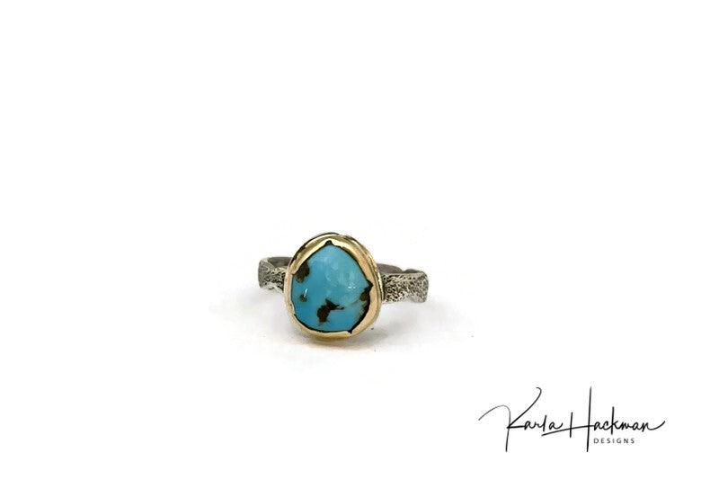 Delicate Turquoise Ring - Karla Hackman Designs
