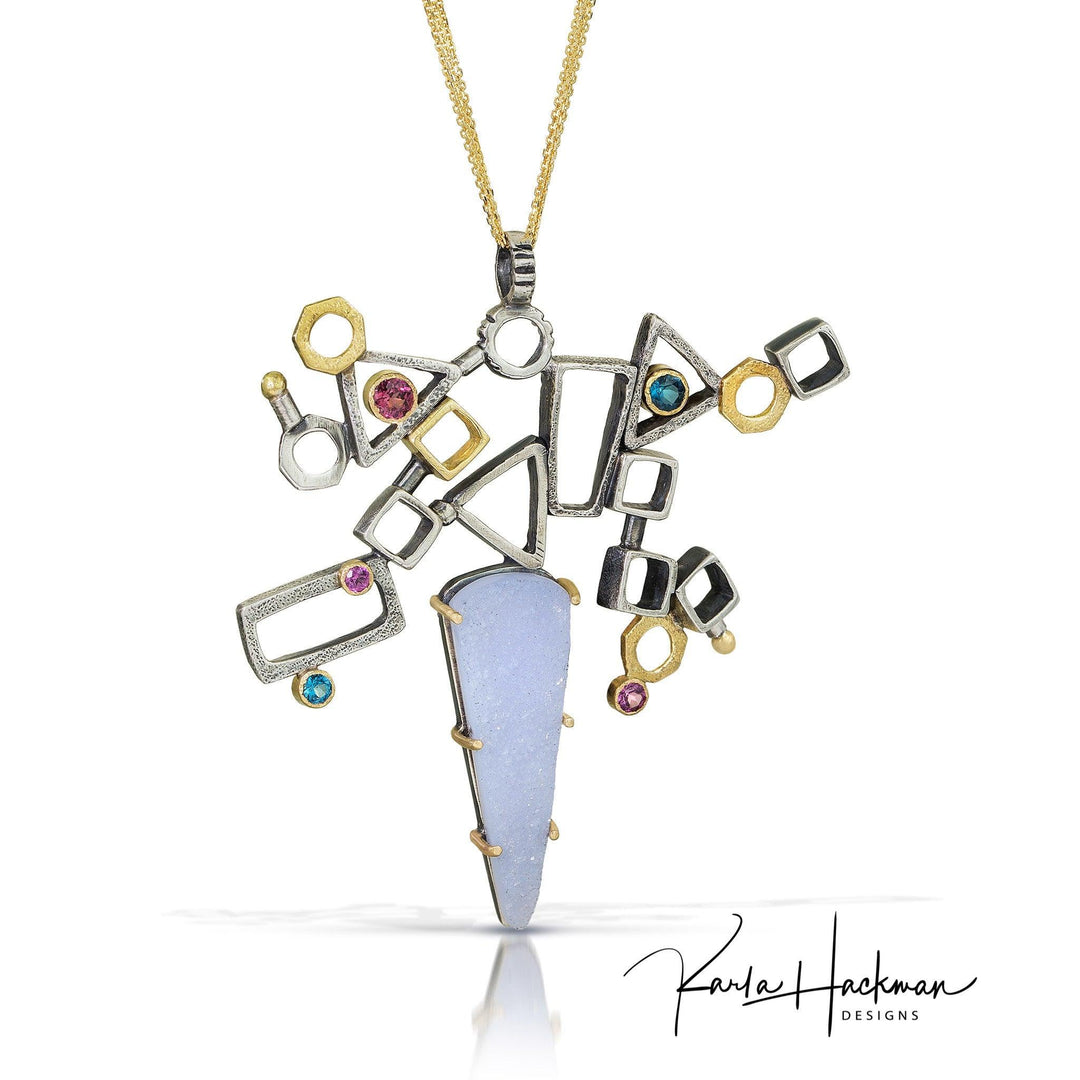 Geometric Pendant Necklace - Karla Hackman Designs