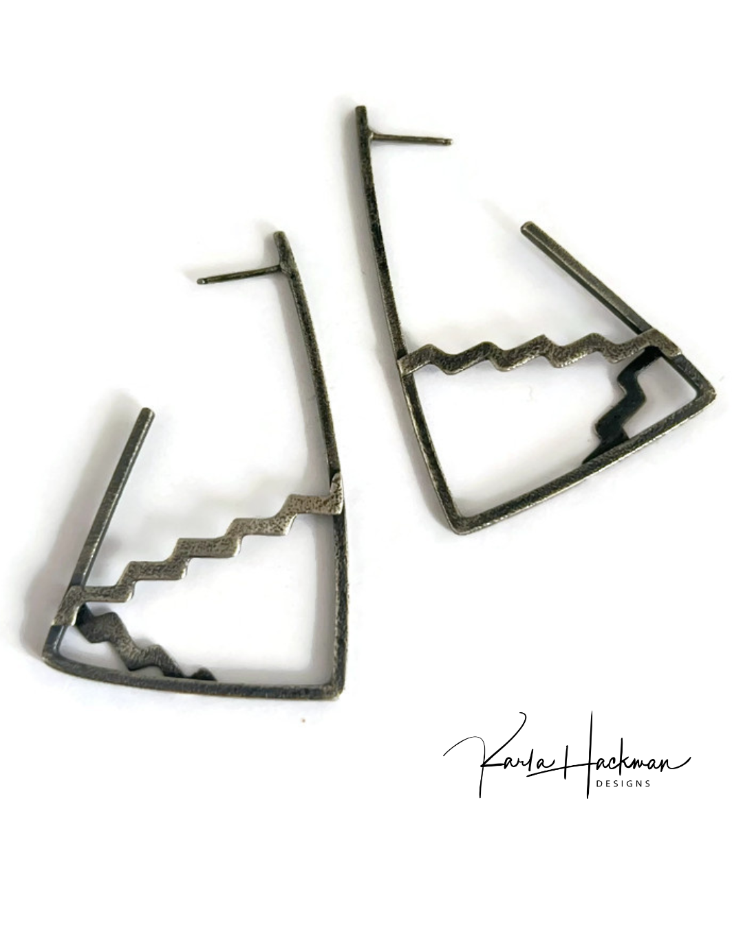 Triangle Hoop Earrings