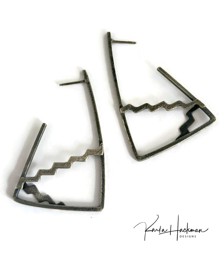 Triangle Hoop Earrings