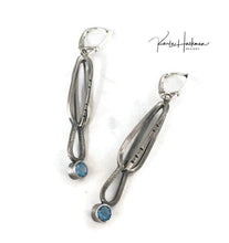 Load image into Gallery viewer, Teardrop  Silver Earrings with Gemstones - Karla Hackman Designs

