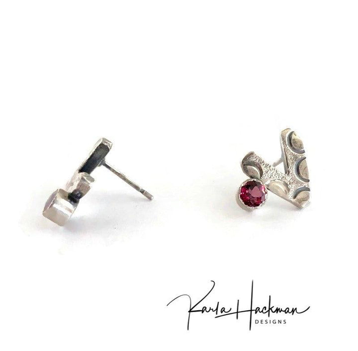 Arrow Stud Earrings in Sterling Silver - Karla Hackman Designs