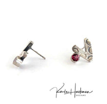 Load image into Gallery viewer, Arrow Stud Earrings in Sterling Silver - Karla Hackman Designs
