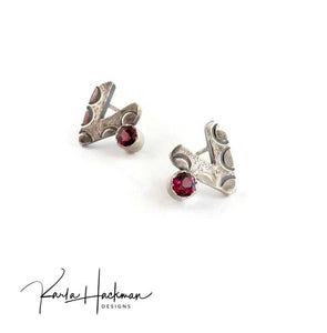 Arrow Stud Earrings in Sterling Silver - Karla Hackman Designs