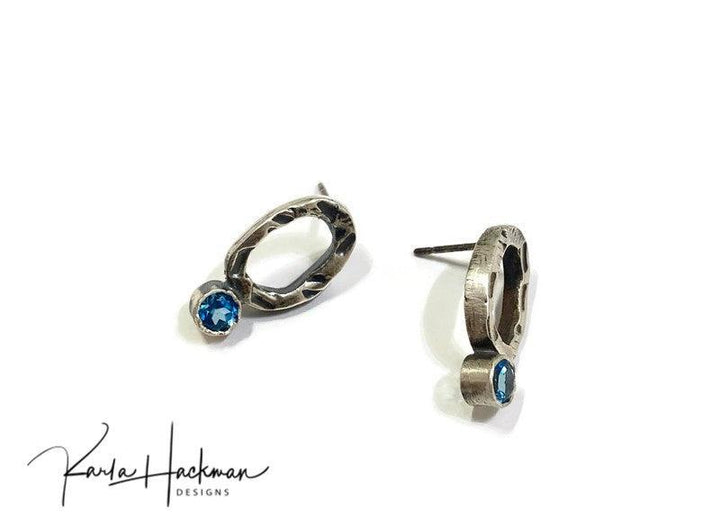 Oval Stud Earrings - Karla Hackman Designs