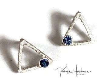 Triangle Stud Earrings - Karla Hackman Designs